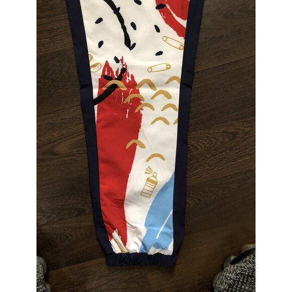 FILA X The Museum Printed Track Pant Sz Small LM131189 410 - Picture 4 of 14